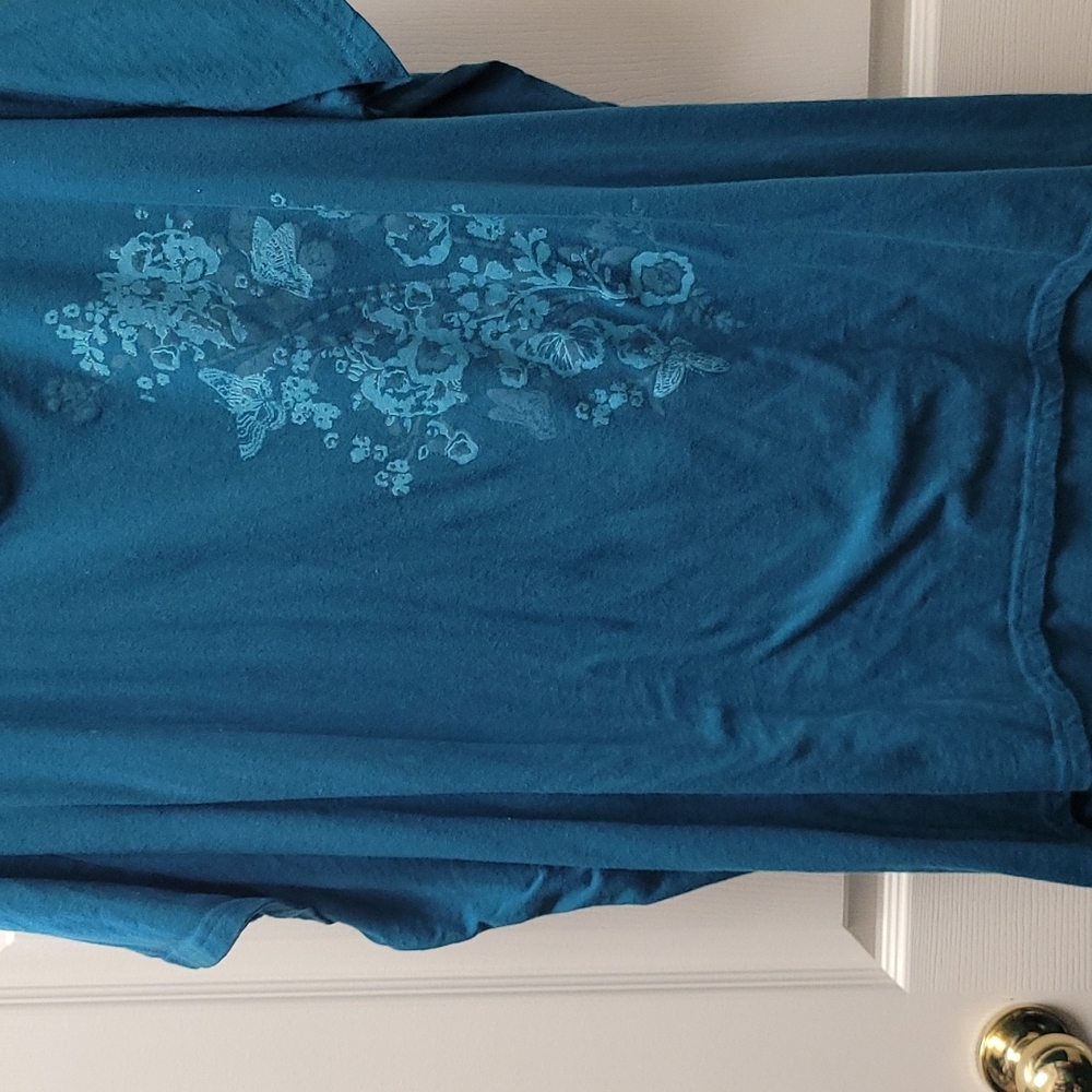 Turquoise Flower Shirt
